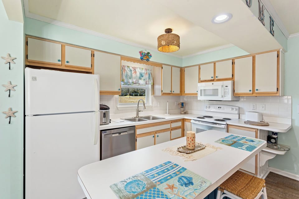 Head on over to the fully-equipped Kitchen where you'll find everything you need to prepare a delicious meal that the whole family will love.