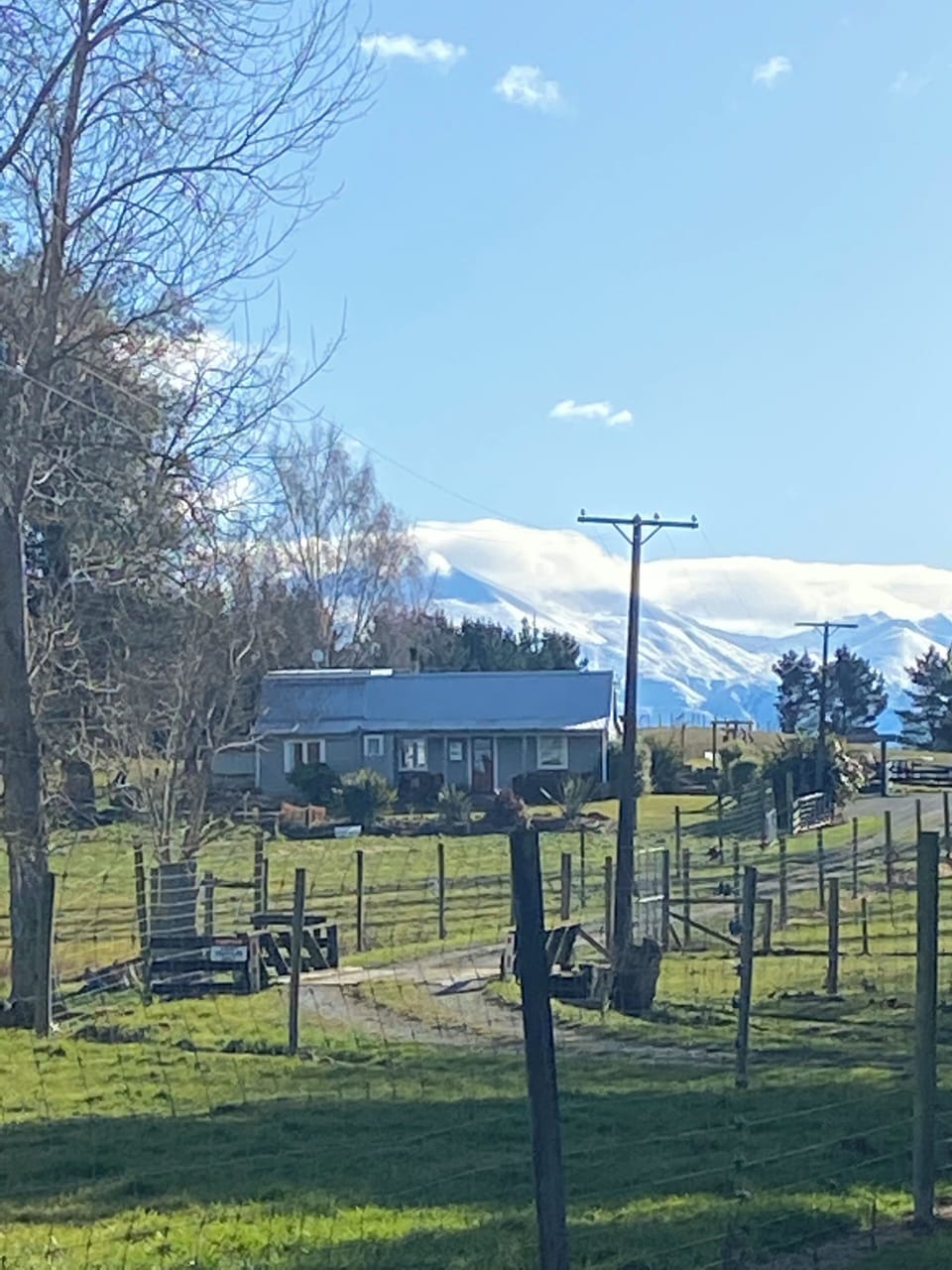 Cricklewood Cottage with mountain back drop