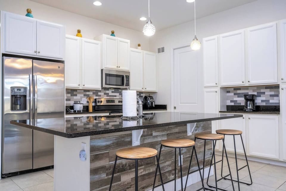 Enjoy the convenience of a fully equipped kitchen, perfect for preparing meals during your stay.