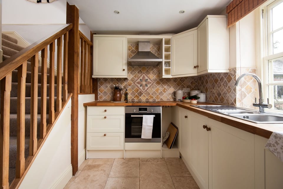 Dairy Cottage - the galley style kitchen