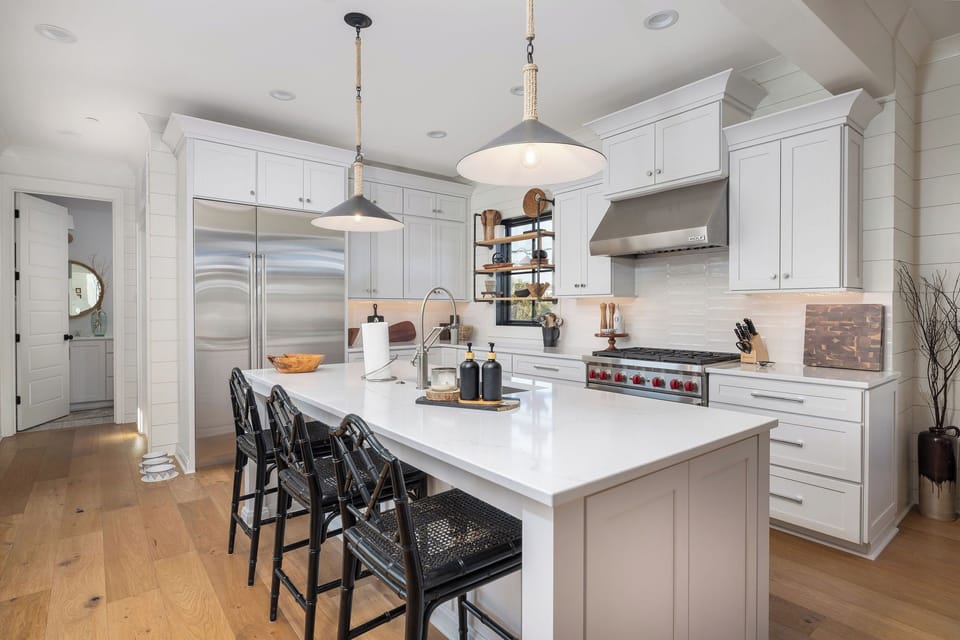 Your dream kitchen comes with a professional gas stovetop and high end appliances