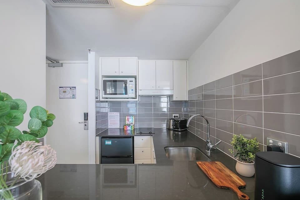 Channel your inner chef in the well-appointed kitchen stocked with everything you need to whip up a quick bite or a home-cooked feast.