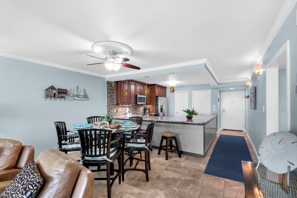 Dining and kitchen