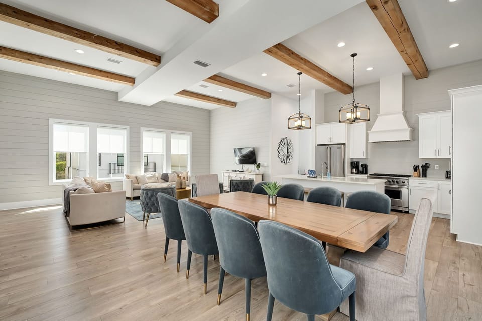 Gather here for shared meals, laughter, and lingering conversations.