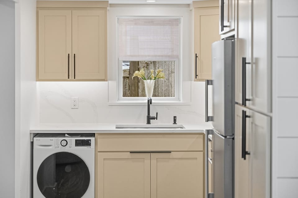 Custom kitchen crafted by our local woodworkers