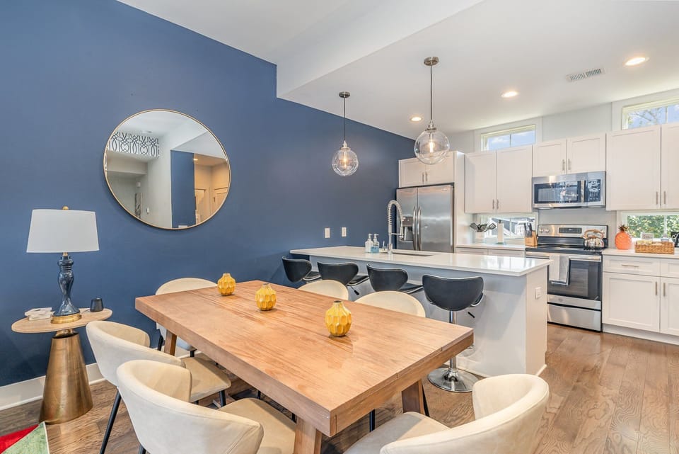 A dining table with comfortable seating for four, perfect for enjoying meals, game nights, or casual gatherings. (2nd Floor)