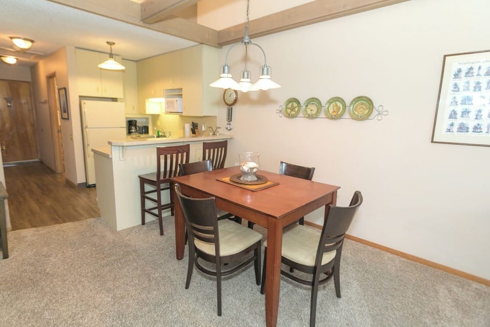 Plan dinner together with easy pass-through counter seating.