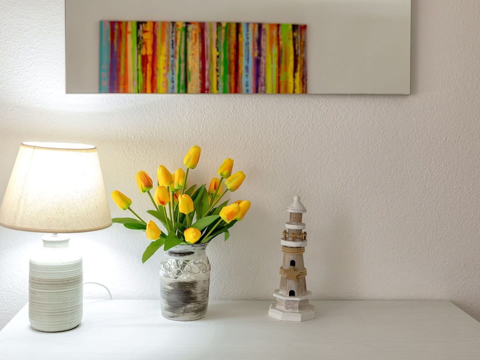 Wall, Yellow, Interior Design, Picture Frame, Modern Art, Paint, Living Room, Design