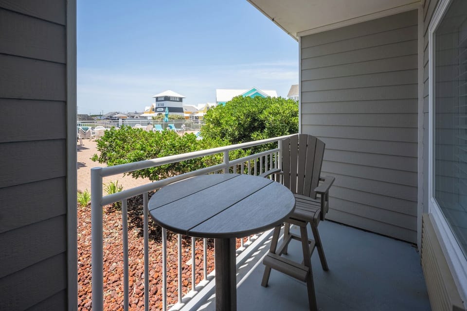 Balcony Off King Bedroom with View of the Pool