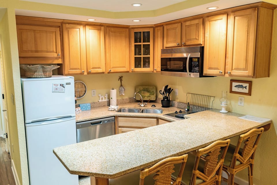 Kitchen Area with Bar Seating