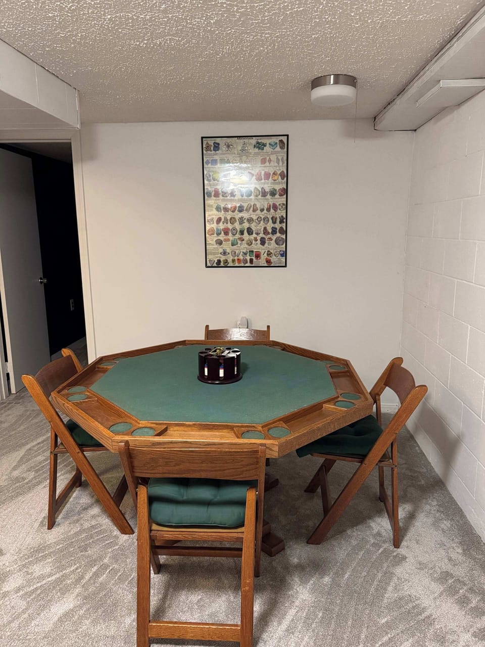 Poker or puzzle table, lower level