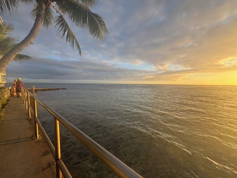Wall Below Apartment - access to Tonggs Surf spot, and swimming areas...