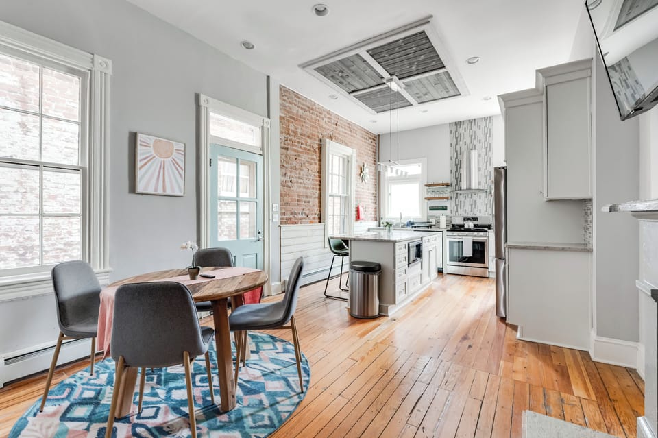 Kitchen & Dining Area: Bright, stylish space perfect for culinary adventures and shared meals!