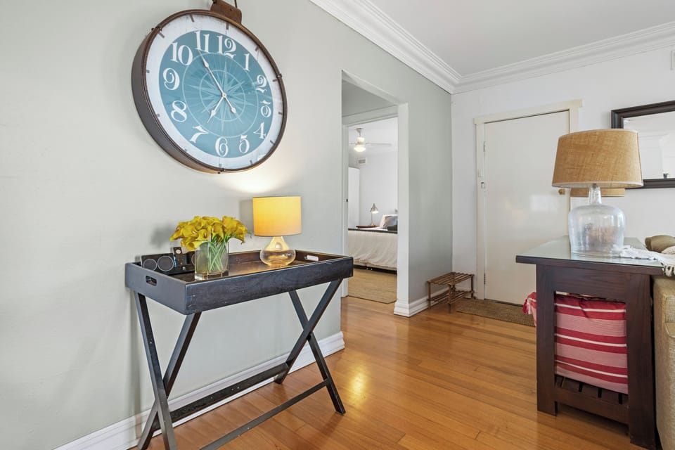 Welcoming hallway with stylish touches