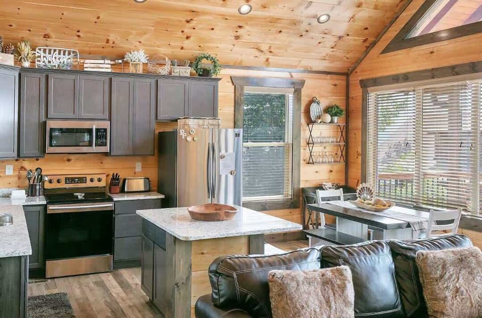 Our fully stocked kitchen