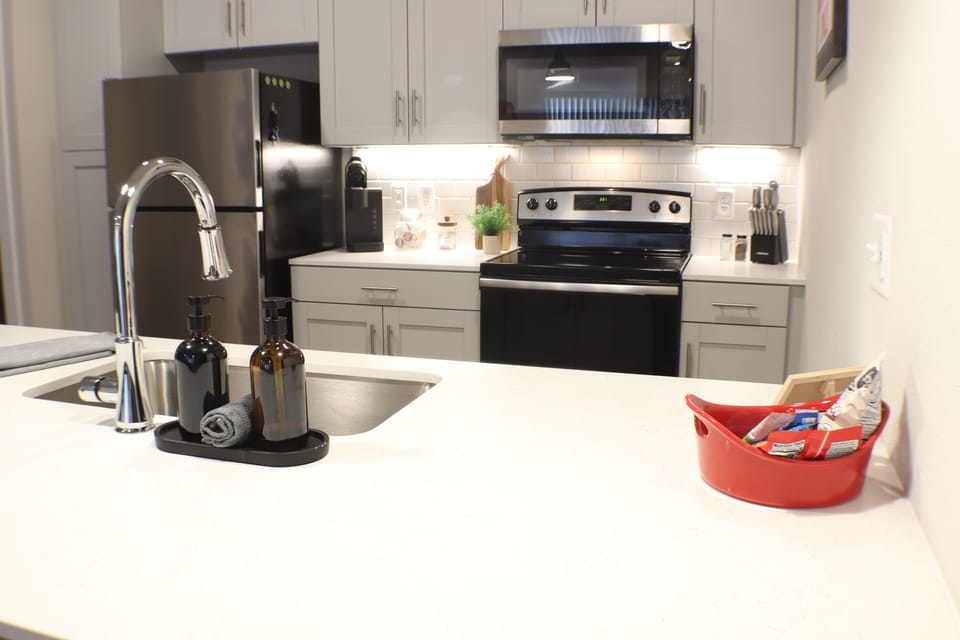 Fully Equipped Kitchen with everything you need so you can enjoy exploring and relaxing!