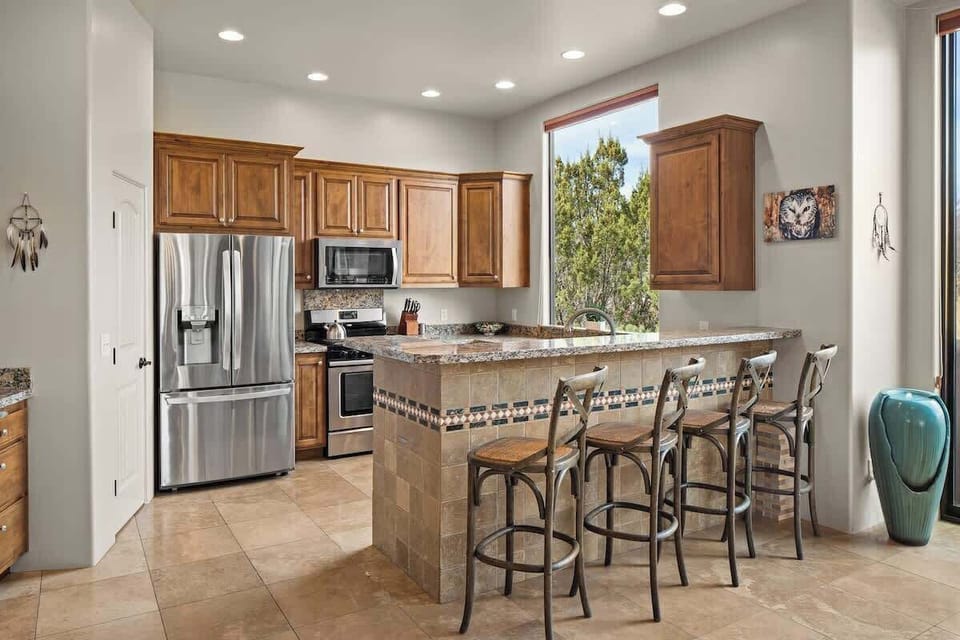 Fully equipped kitchen for culinary inspiration 
