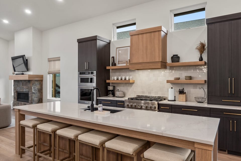 Kitchen opens to Great Room