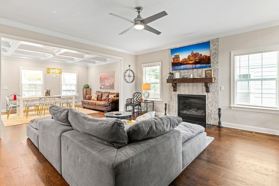 Living Room: Bright and airy space with stylish decor, perfect for gathering or relaxation!