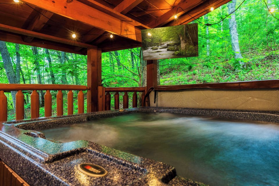 Unwind in Your Outdoor Hot Tub
