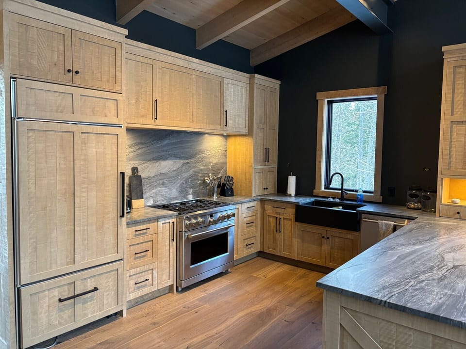 Custom kitchen with plenty of storage and space to entertain