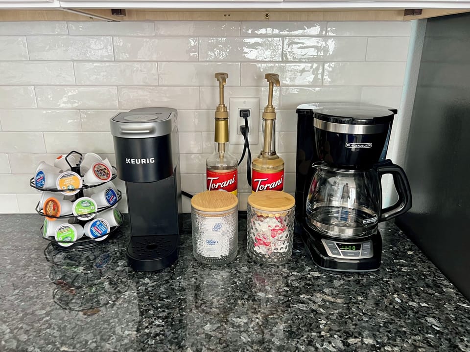 Enjoy a hot cup of coffee each morning