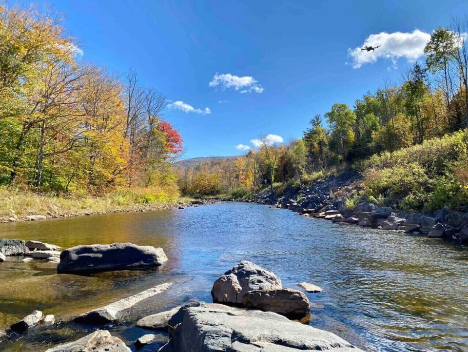 7 minute walk to Dolan’s Lake where you can swim (lifeguard in summer), fish and hang out on the beach!