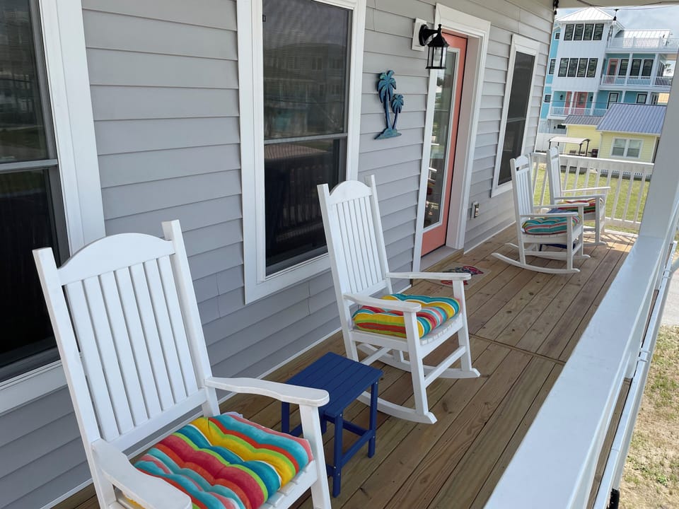 Sit and relax on the front porch.