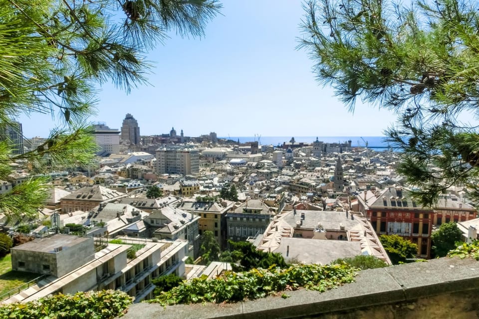 Arial view of Genoa