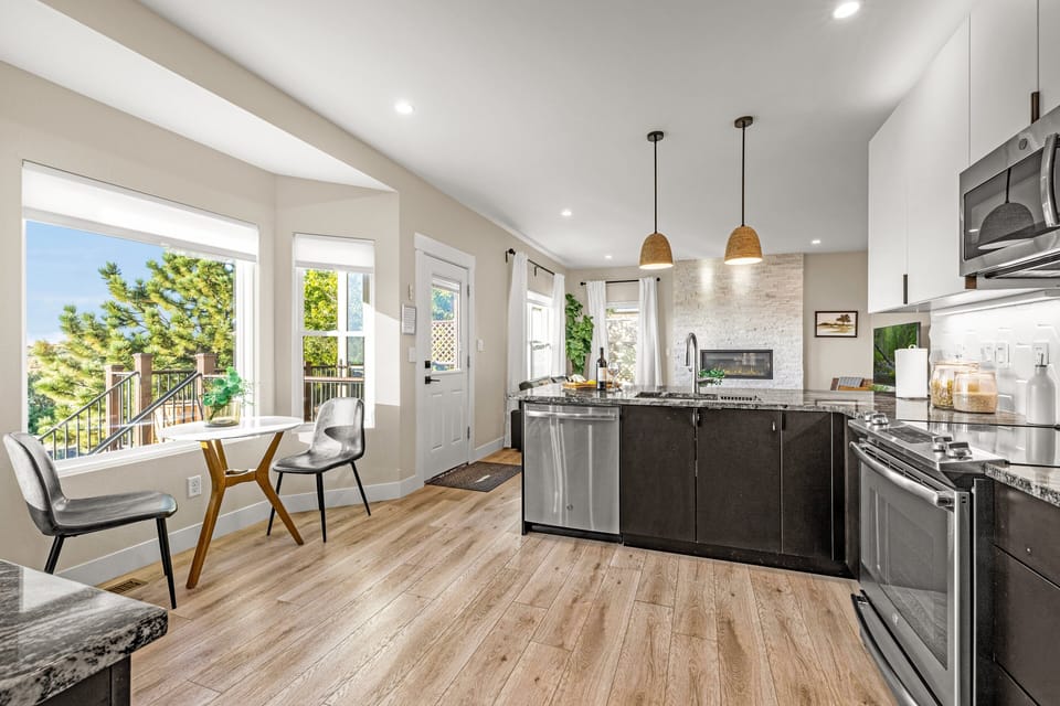 Fully updated kitchen stocked with everything you need for cooking and gathering.