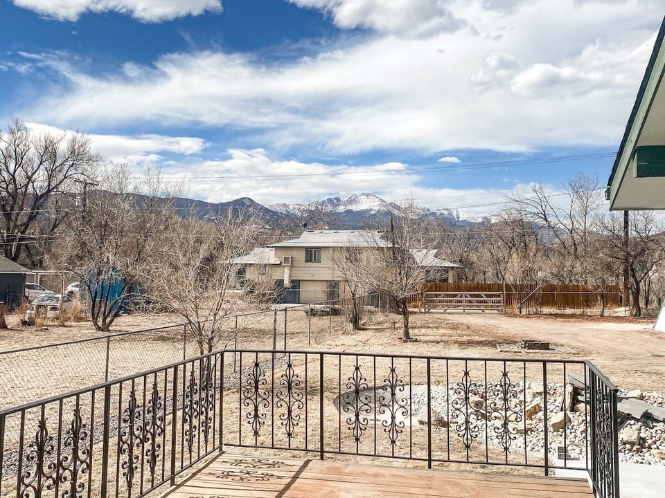 Guests can enjoy both front and back outdoor spaces during their stay.