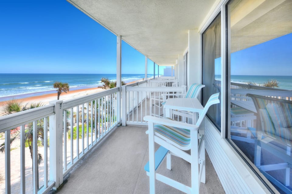 Oceanfront Daytona Beach getaway with private balcony.