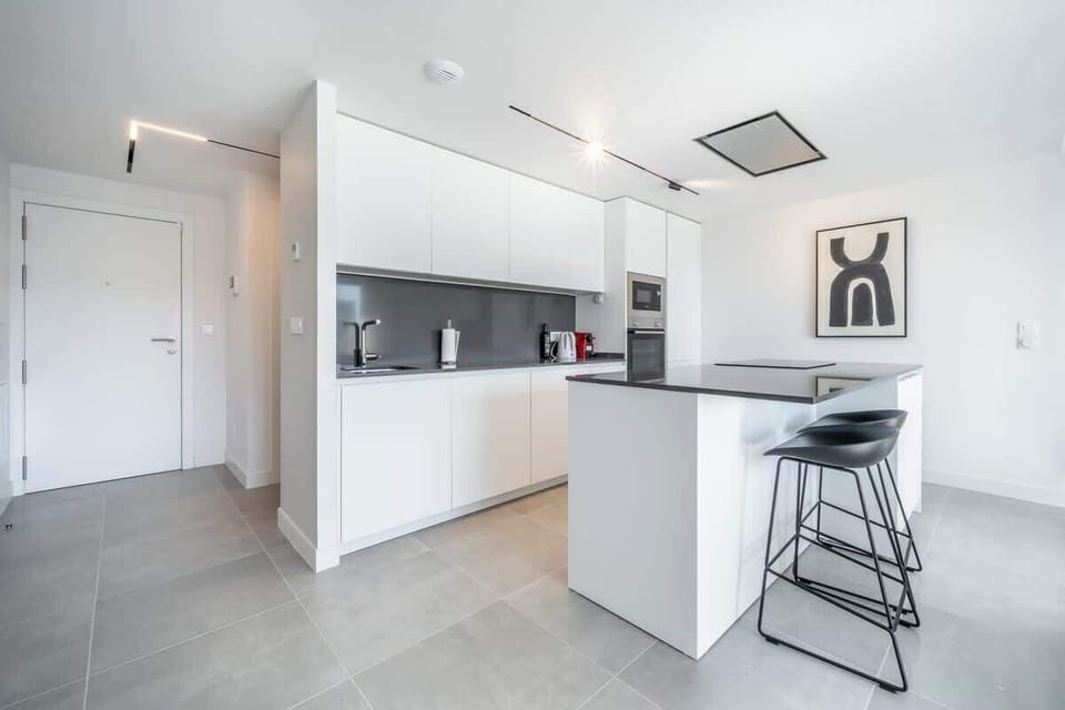 Fully equipped kitchen with everything you need to prepare meals during your stay.