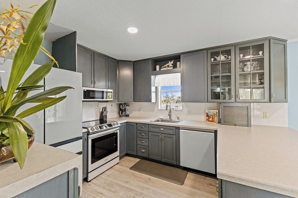 Fully equipped for cooking meals in