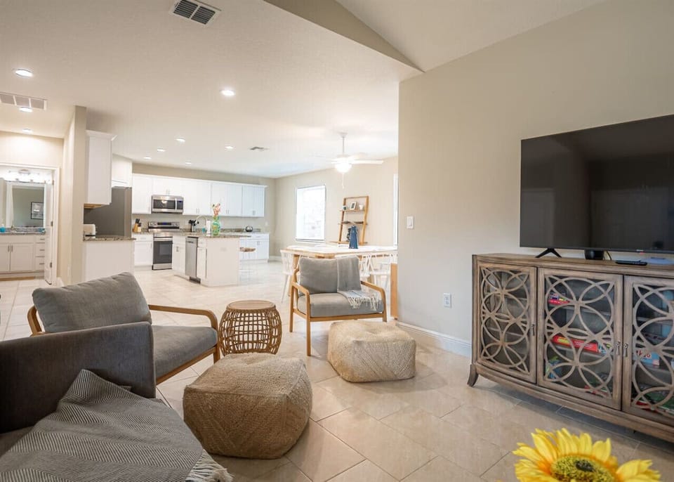 Living room with TV