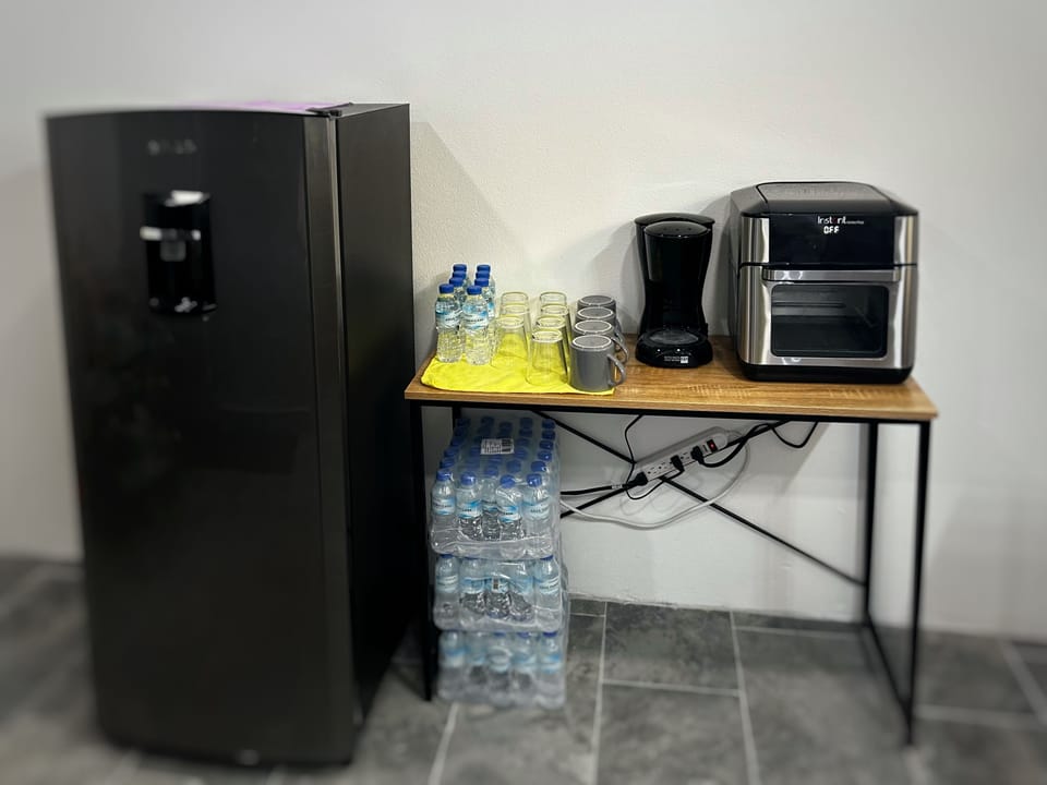 Master bedroom coffee bar