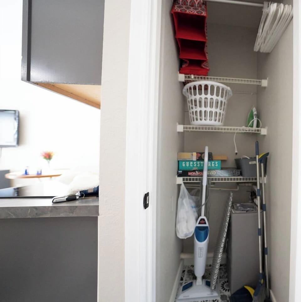 Storage closet.