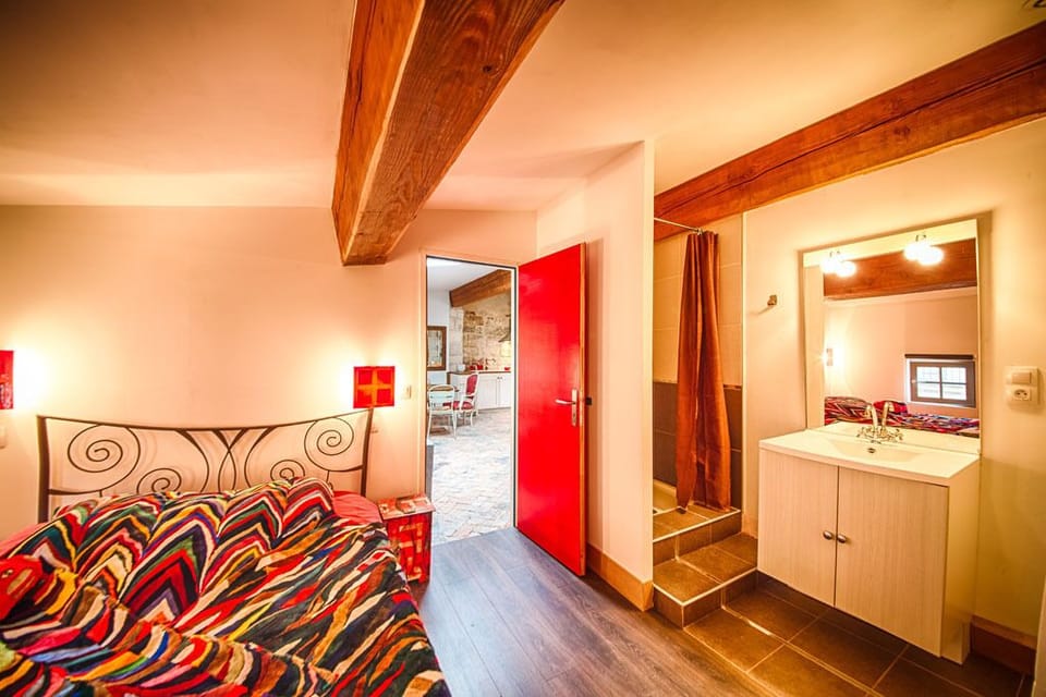 Shower inside the bedroom