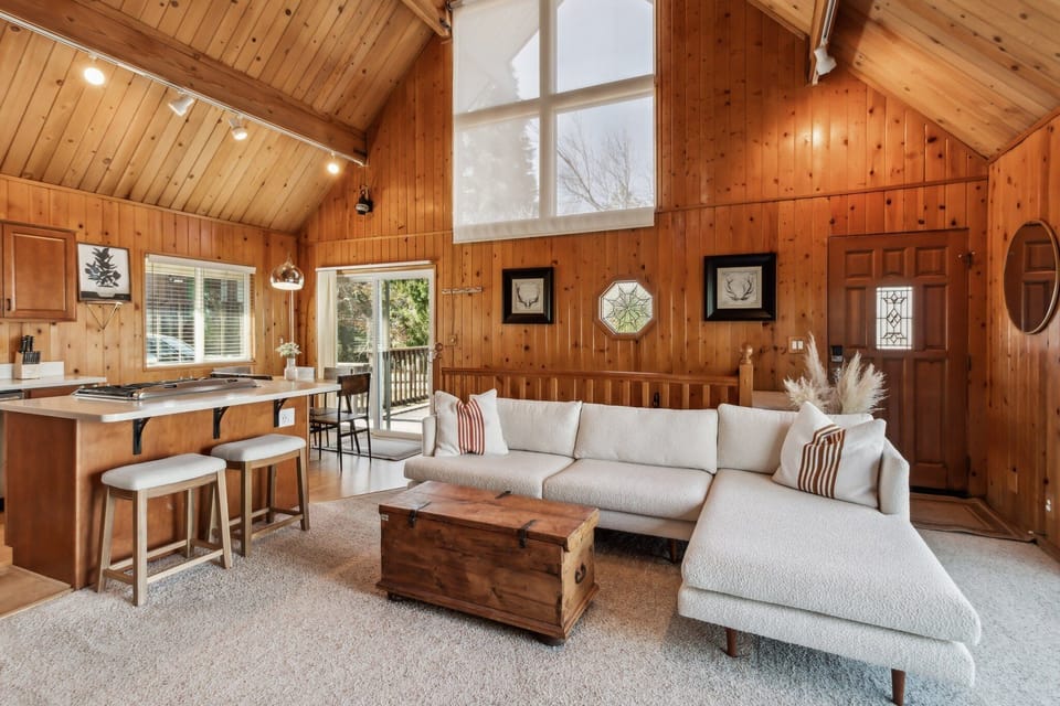 Indoors, Hardwood, Stained Wood, Furniture, Living Room