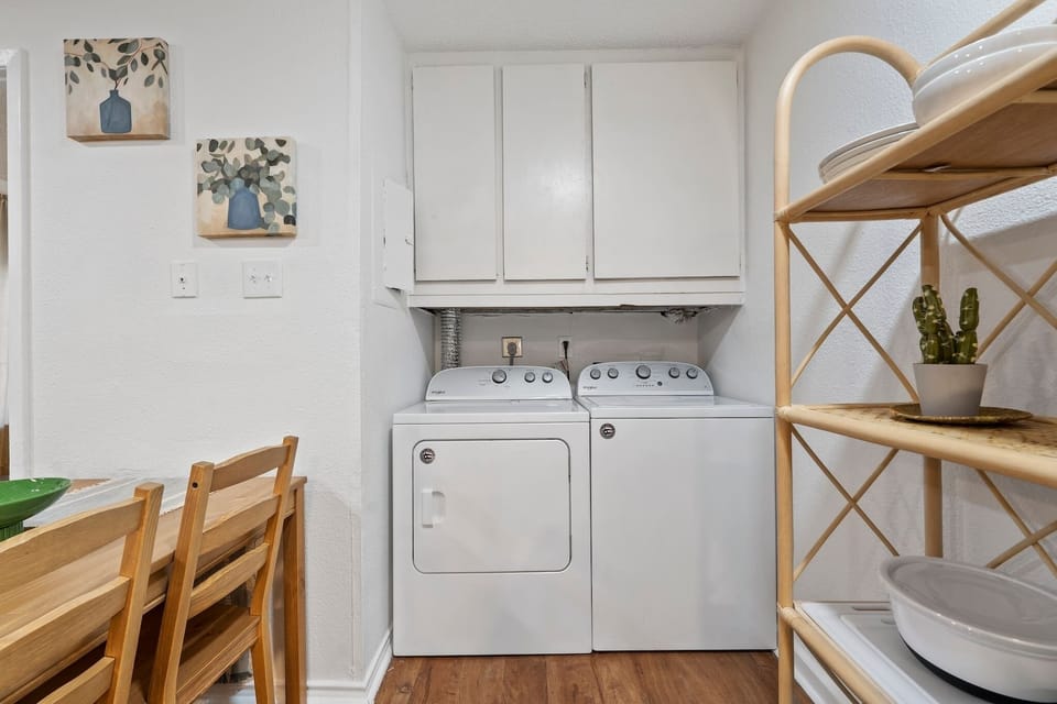 Rare Find: Full size washer and dryer in the unit!