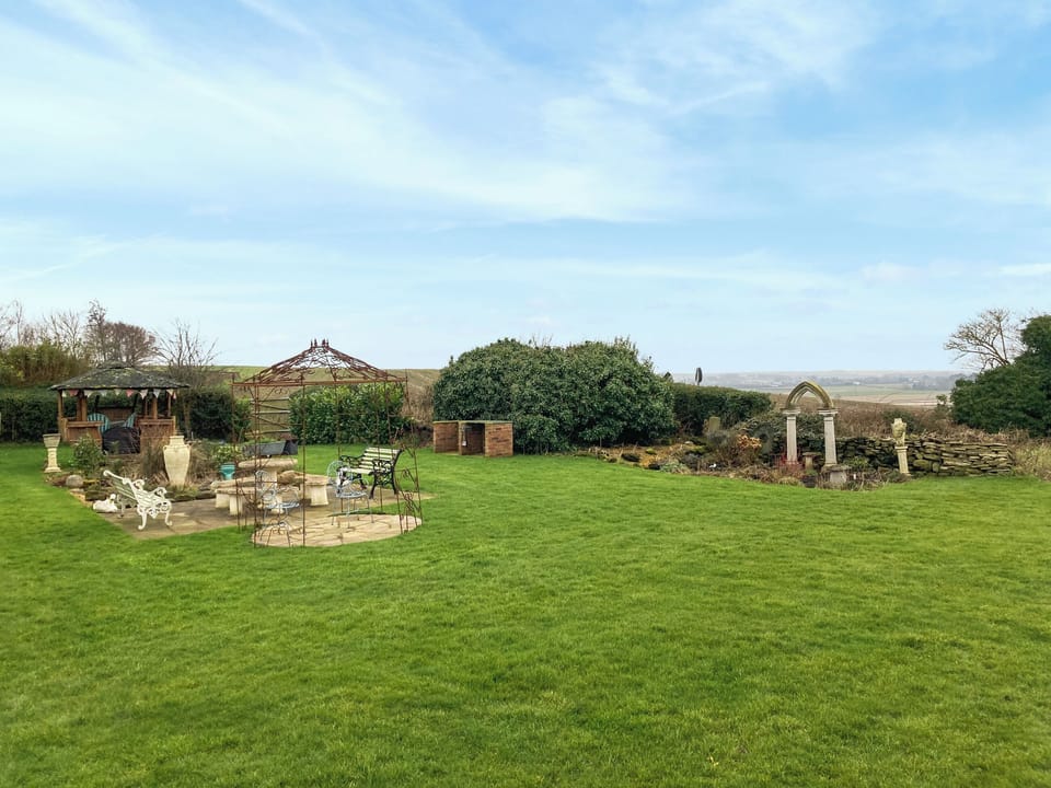 Patio | Sunset Cabin, Ormskirk