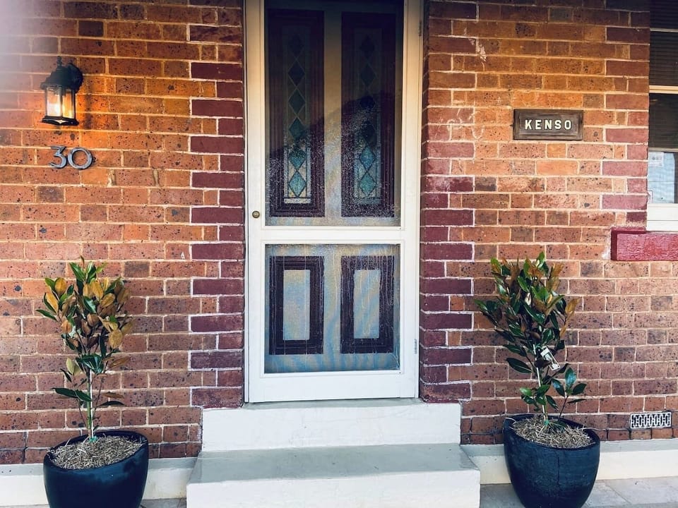 The original entrance of this 1860 built cottage.