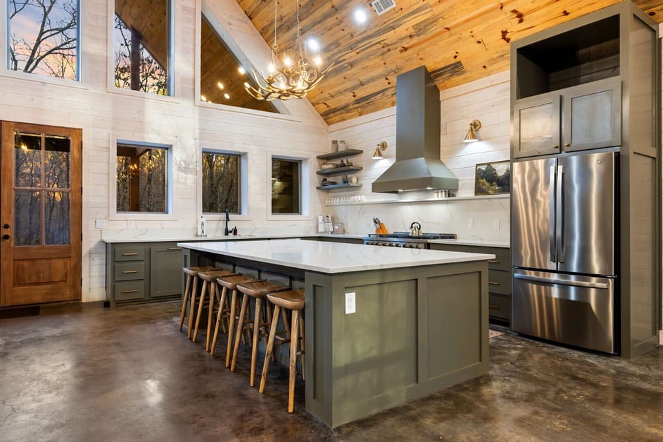 Kitchen island with seating