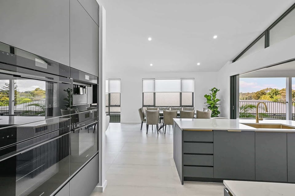 Kitchen - Smeg Microwave Oven, Double Oven + Coffee Machine