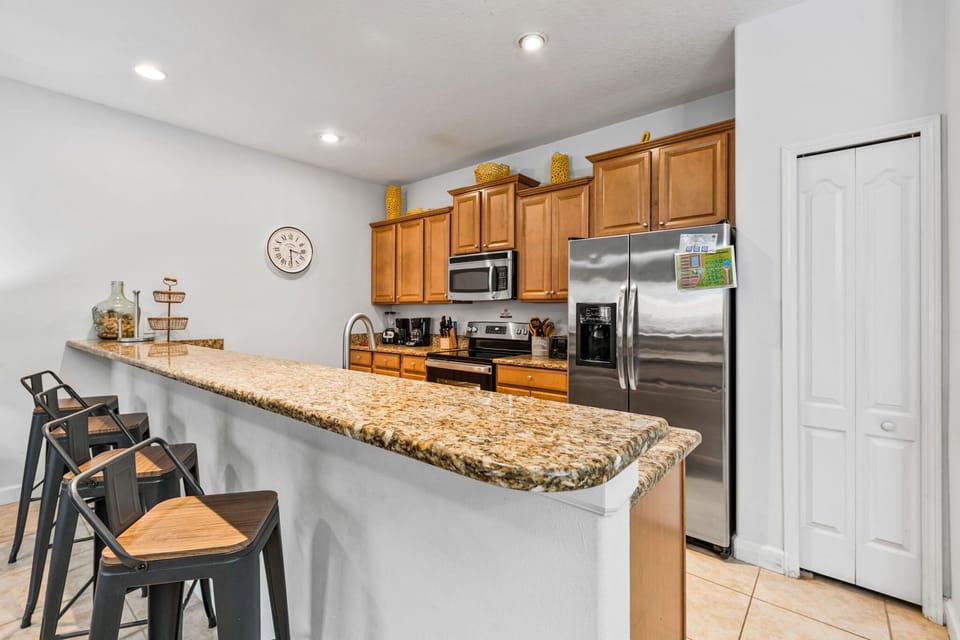 Cook your favorite meals in style with sleek countertops, stainless-steel appliances, and all essentials.