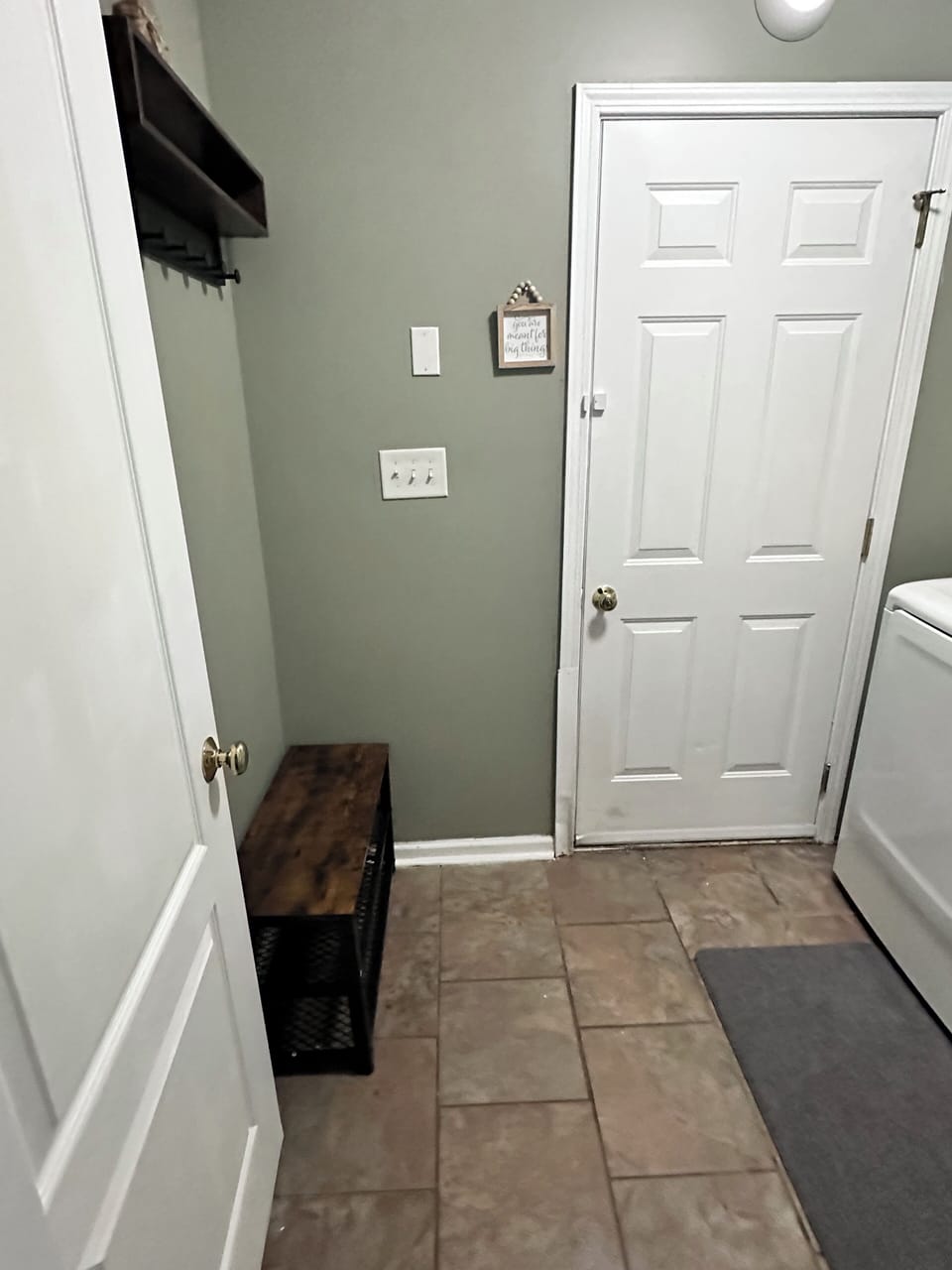Laundry room, garage access