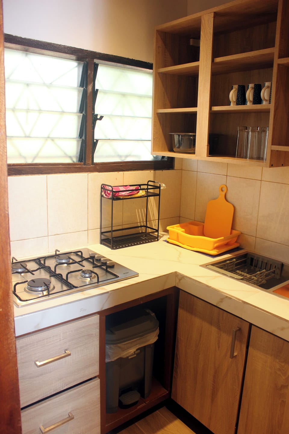 well equipped kitchen
