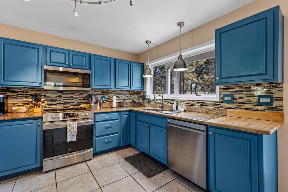 Fully stocked kitchen