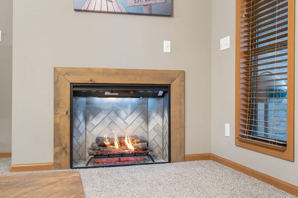 One Bedroom Unit Fireplace
