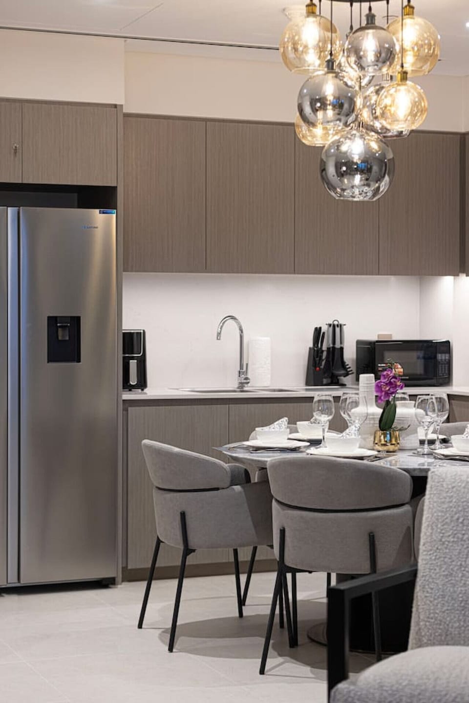 Stylish dining area perfect for shared meals and relaxed conversations.
